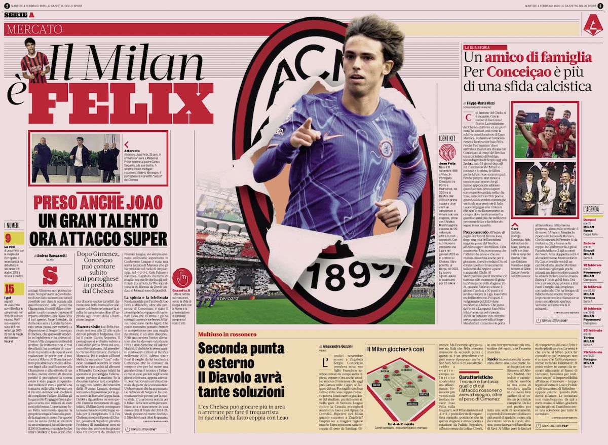 gazzetta front page 4 february