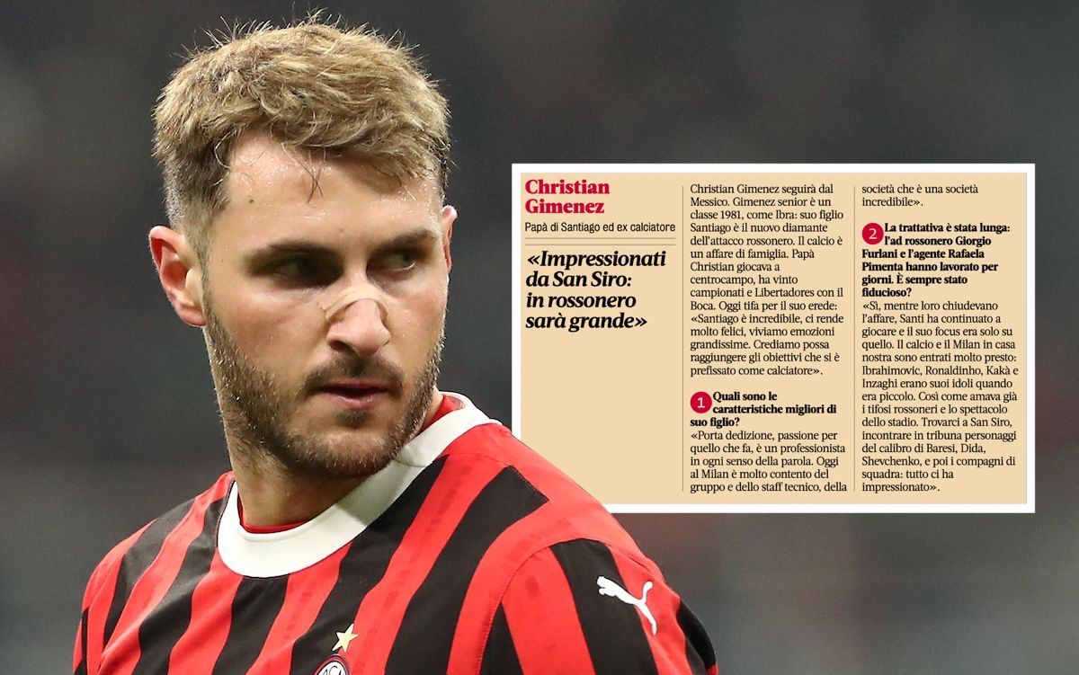 Santiago Gimenez of AC Milan