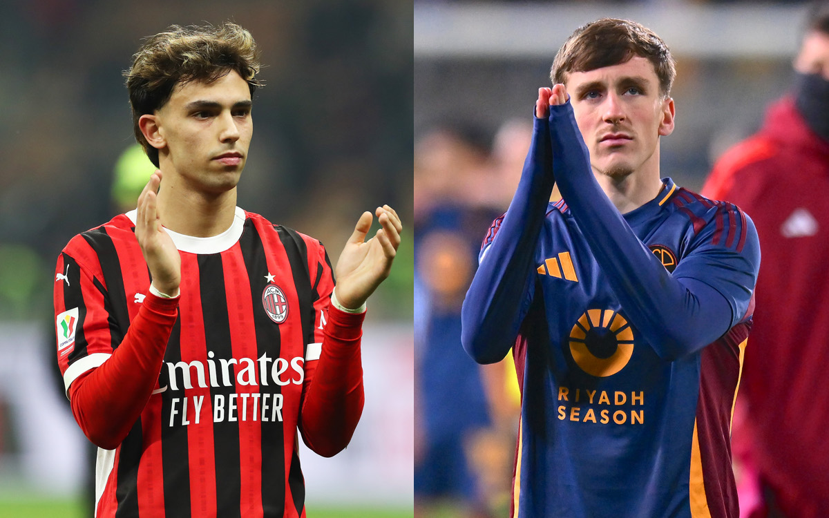 Joao Felix of AC Milan alexis saelemaekers