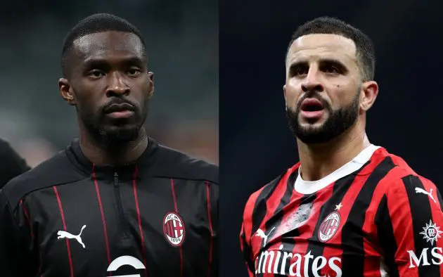 Fikayo Tomori of AC Milan kyle walker