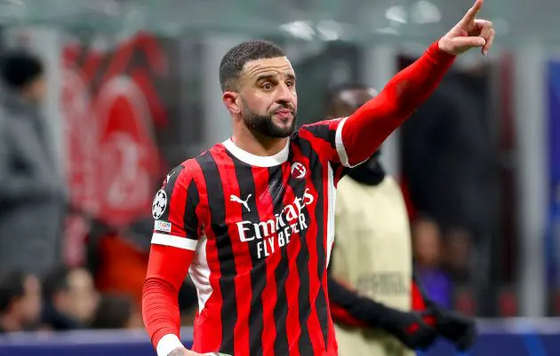 Kyle Walker of AC Milan