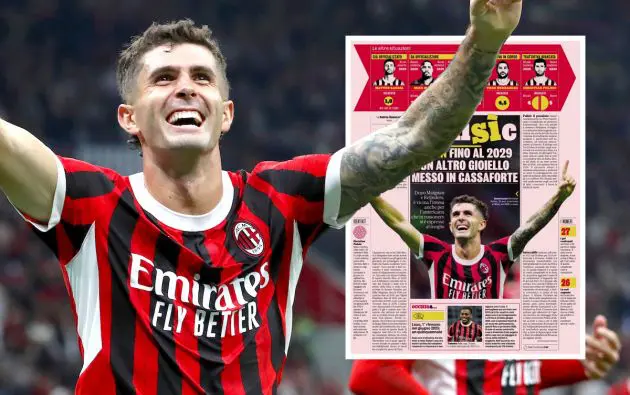 Christian Pulisic of AC Milan