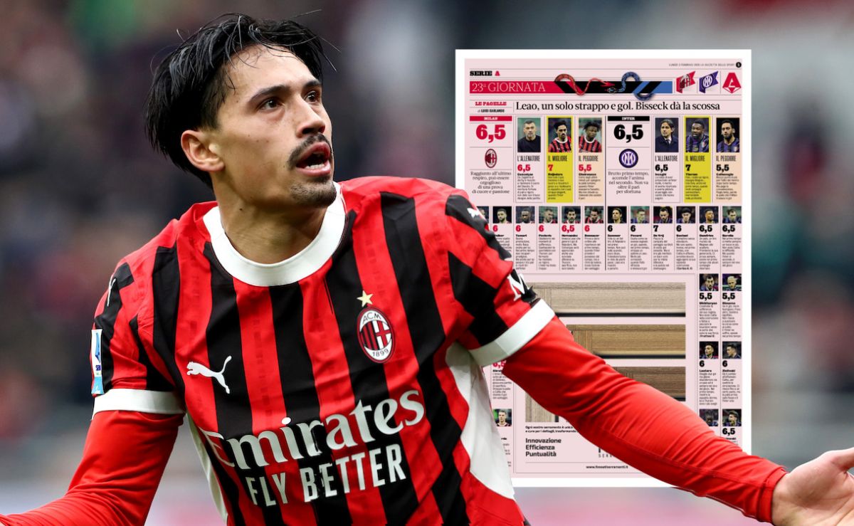 Defence holds up well, Reijnders shines - Player ratings for Milan-Inter  from Italian papers, image size:1200x739