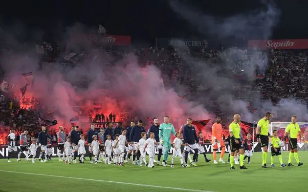 Bologna FC and AC Milan at Stadio Renato Dall'Ara