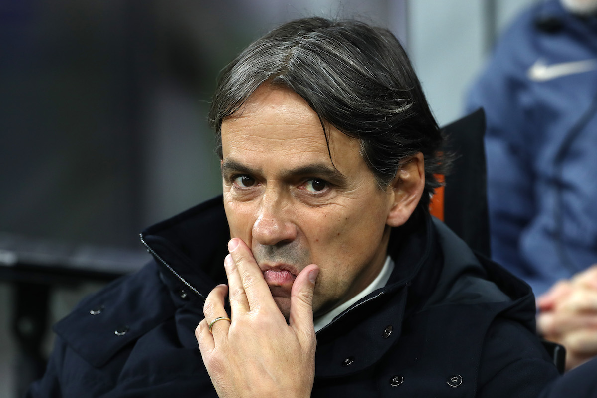 Inter coach Simone Inzaghi