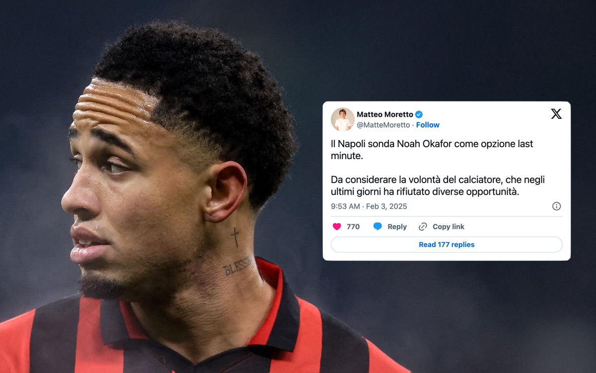 Noah Okafor of AC Milan