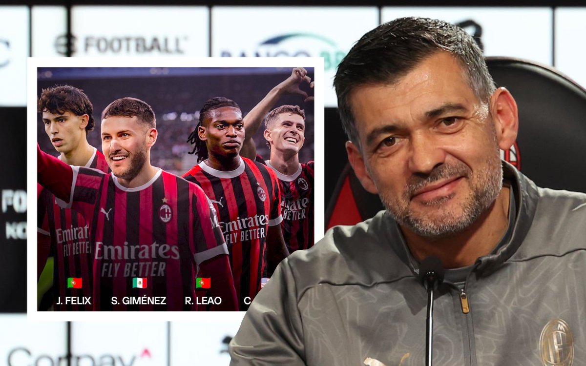 Head coach AC Milan Sergio Conceicao