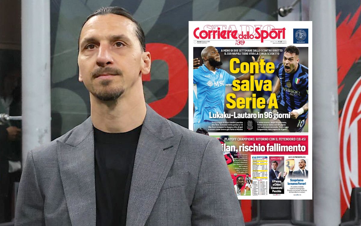 Zlatan Ibrahimovic of AC Milan