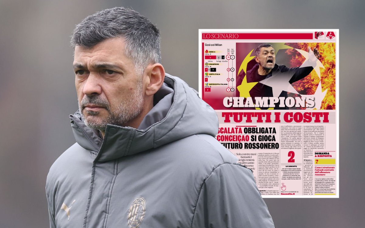 Head coach AC Milan Sergio Conceicao