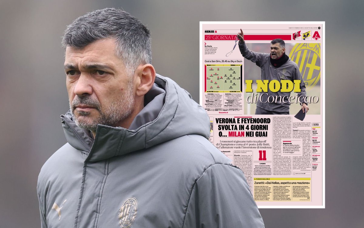 Head coach AC Milan Sergio Conceicao