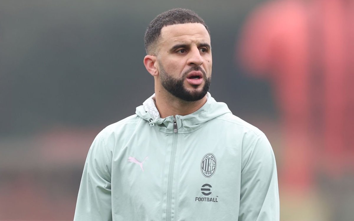 Kyle Walker of AC Milan