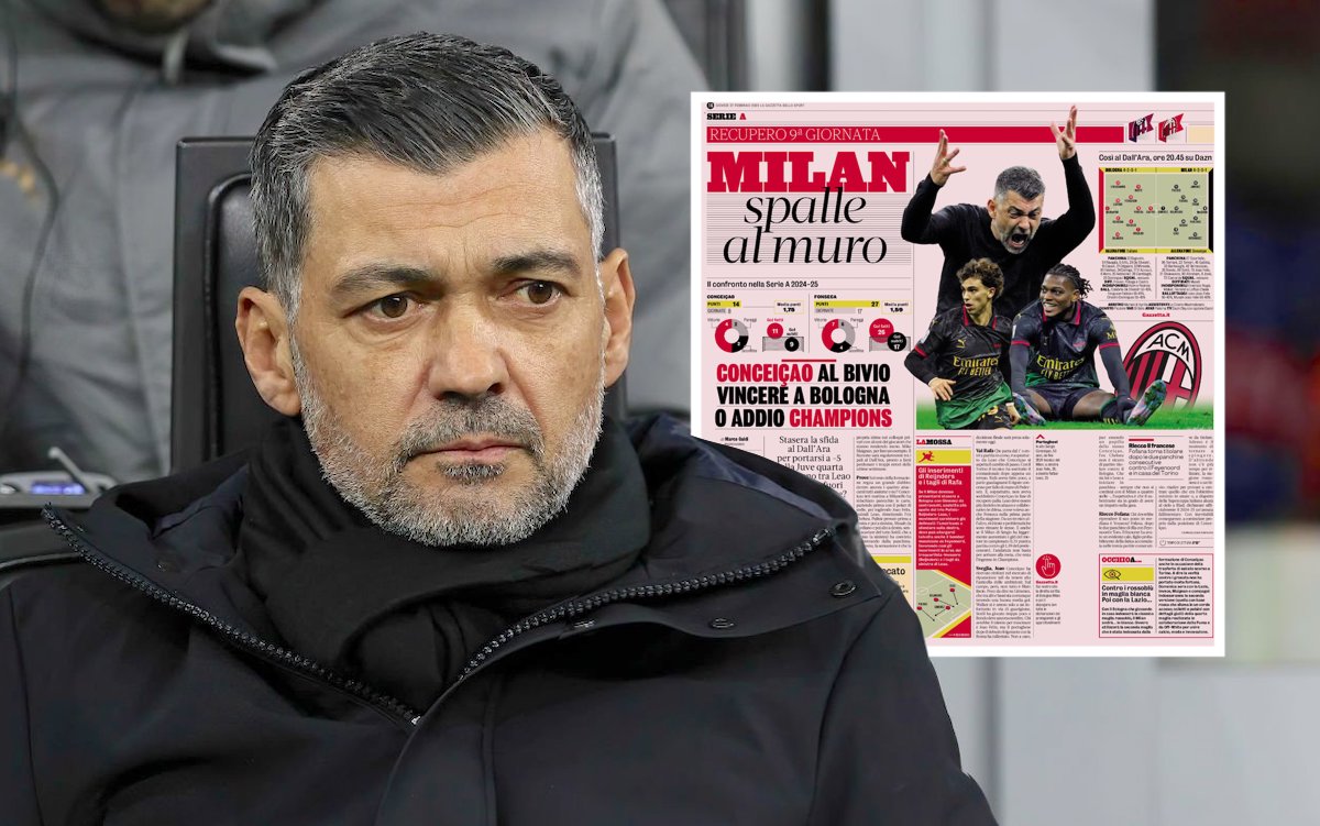 Head coach Sergio Conceicao of AC Milan