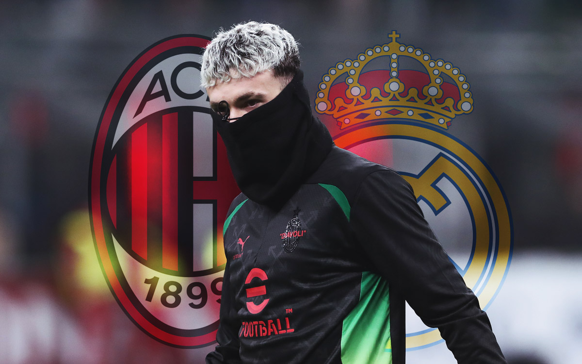 Jimenez with Milan and Real Madrid logos