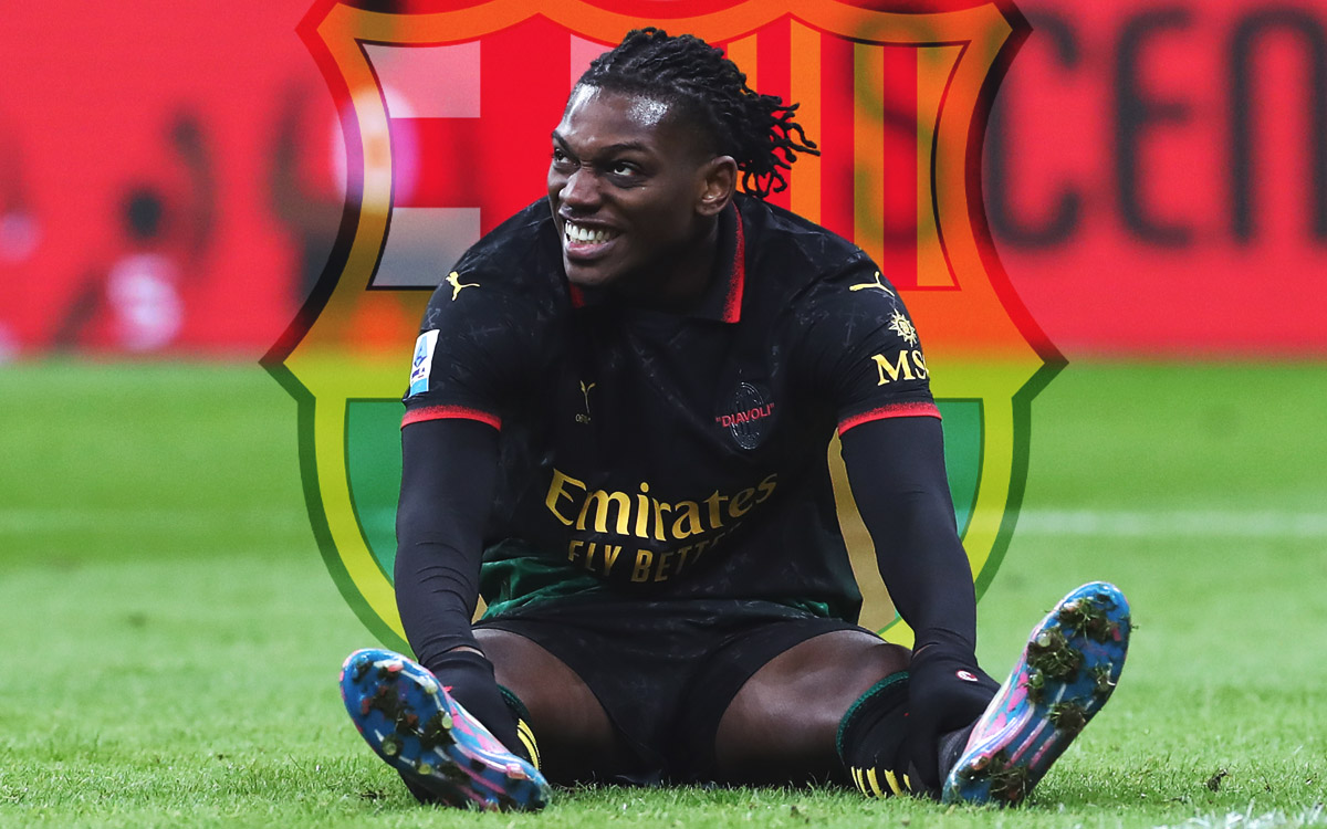Leao and Barcelona logo