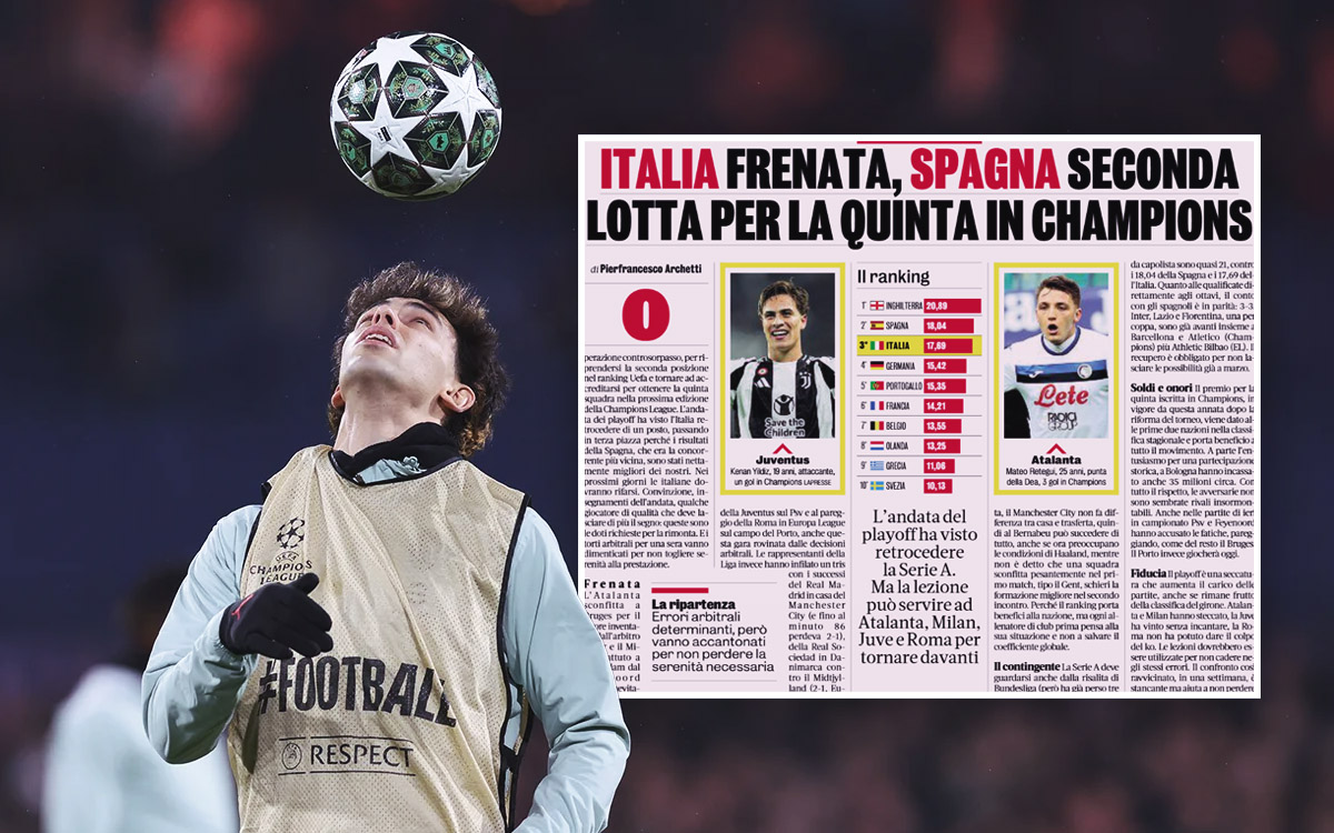 Milan Gazzetta top 5 UCL