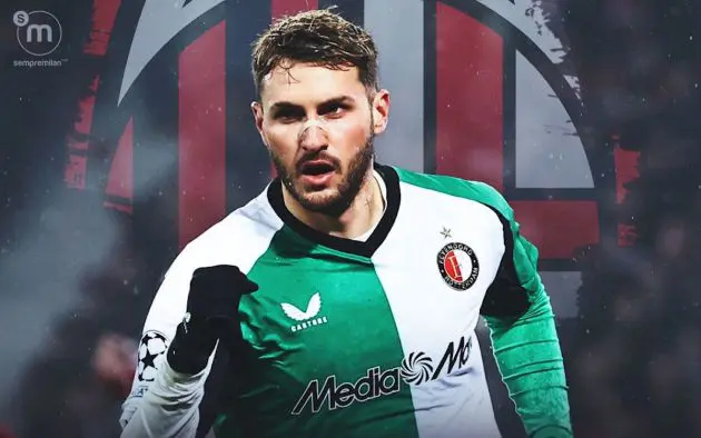 official santiago gimenez ac milan