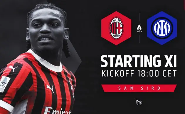 AC Milan-Inter starting XIs