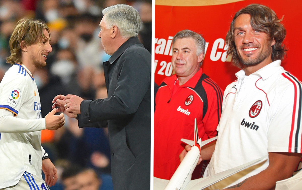 ancelotti modric maldini