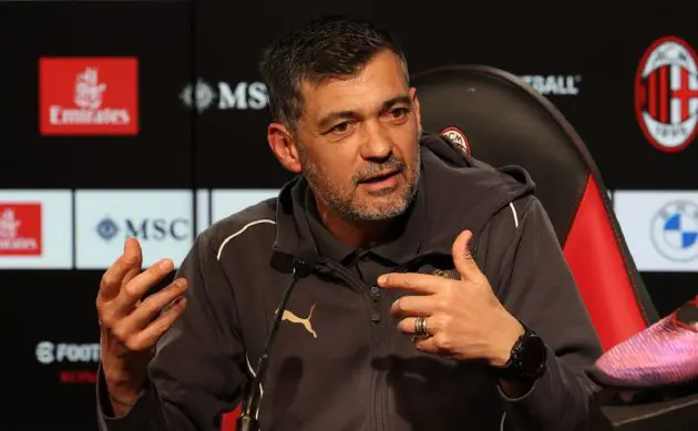 Conceicao press conference milanello