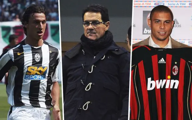 Capello Ibrahimovic Ronaldo