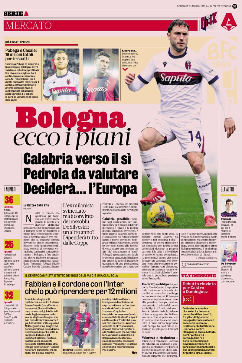 Gazza calabria and pobega bologna