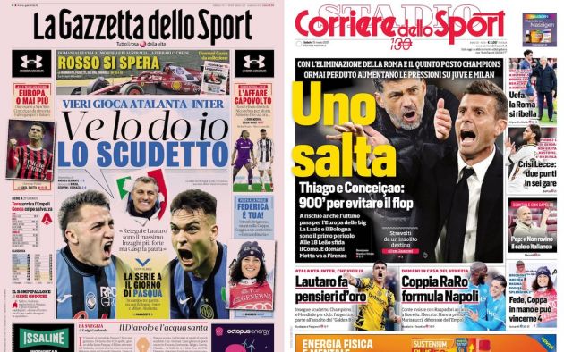 front pages italy 15 march