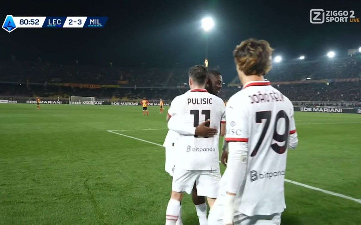 pulisic goals lecce
