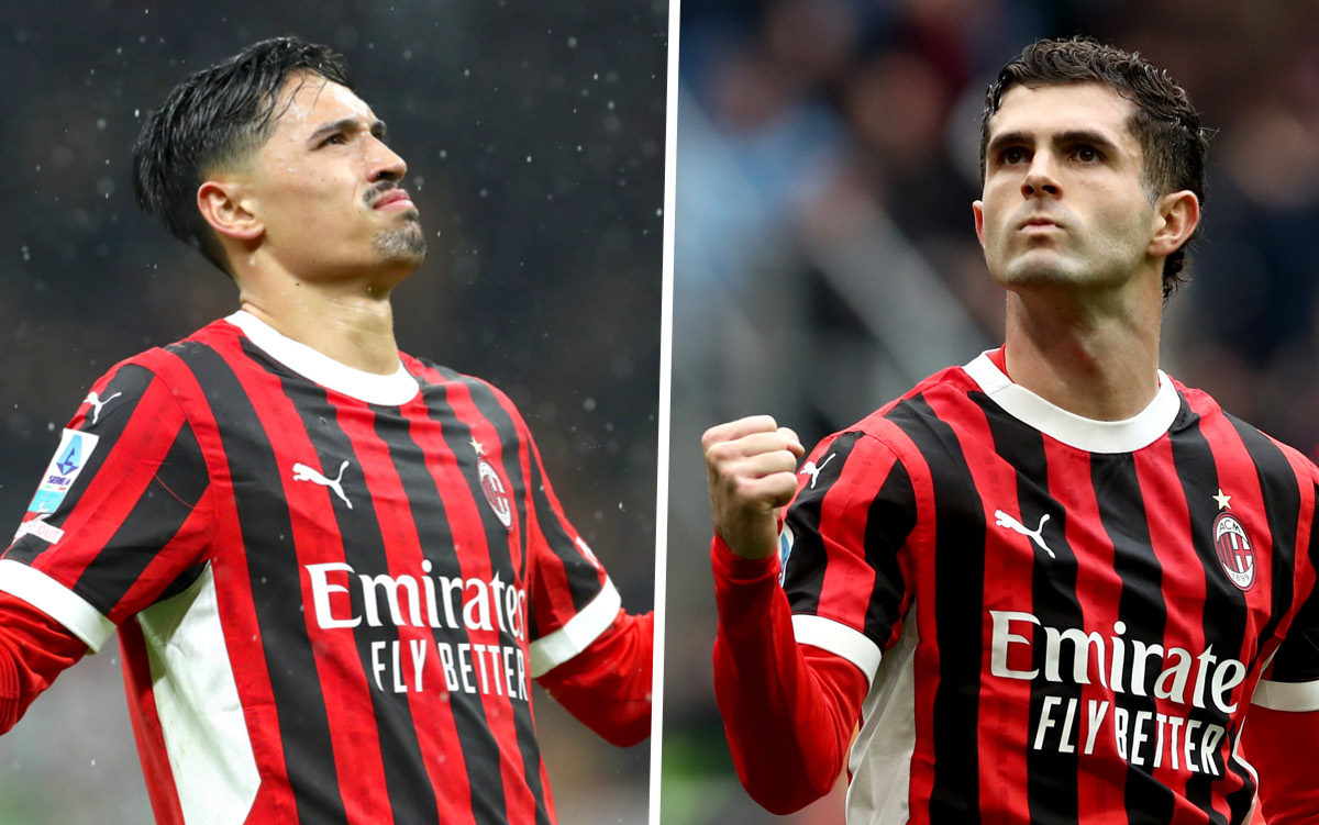 Christian Pulisic of AC Milan tijjani reijnders