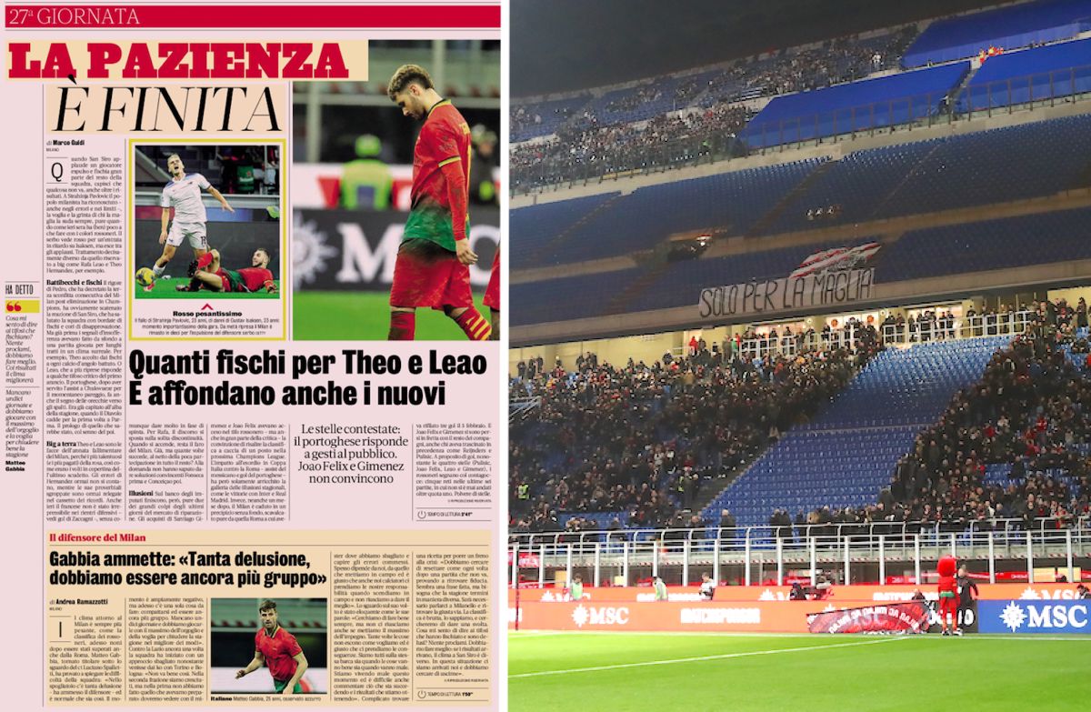 AC Milan fans protest