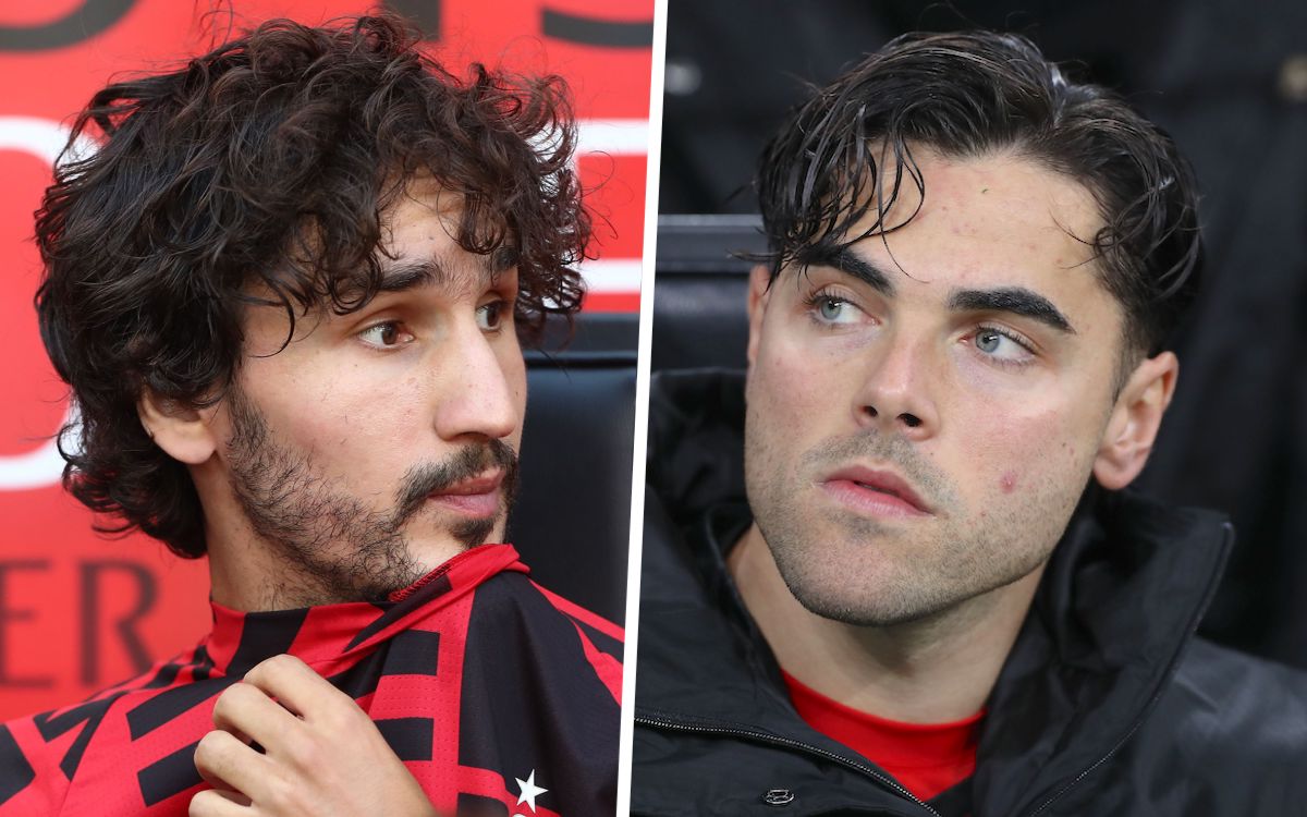 Yacine Adli of AC Milan riccardo sottil