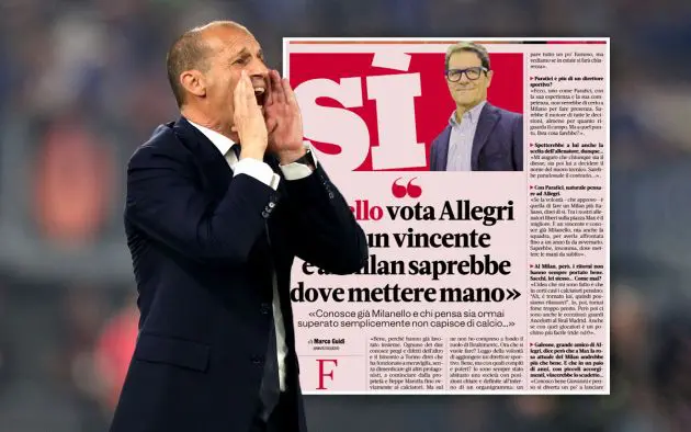 Allegri and Capello Gazzetta