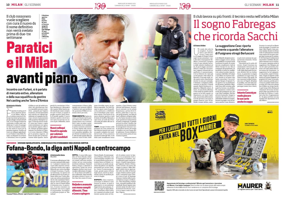 corriere dello sport 26 march