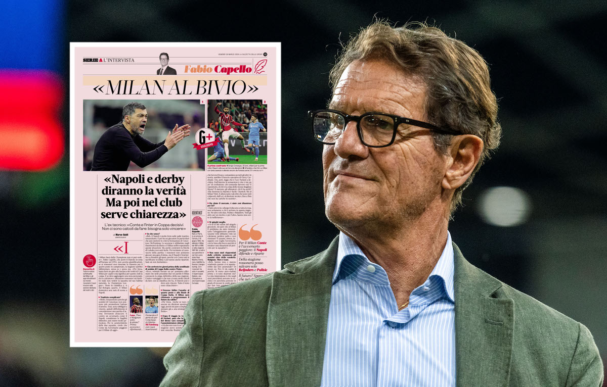 Fabio Capello of Italy