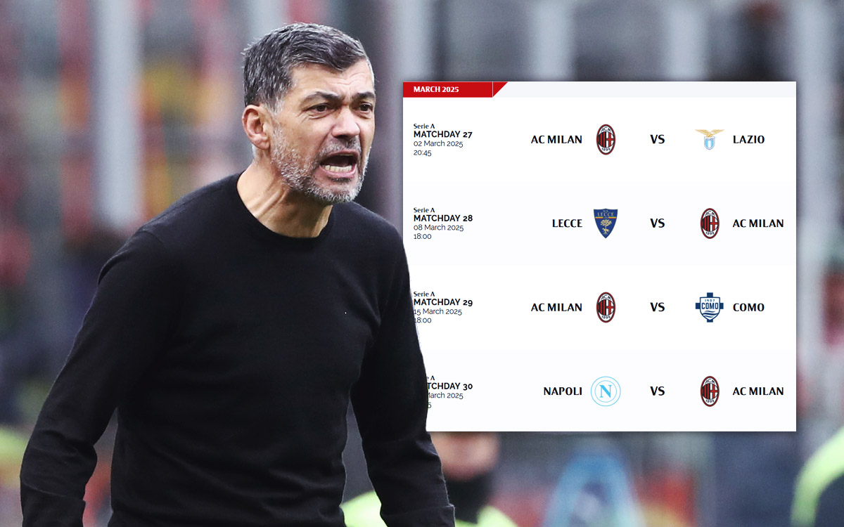 Conceicao schedule march
