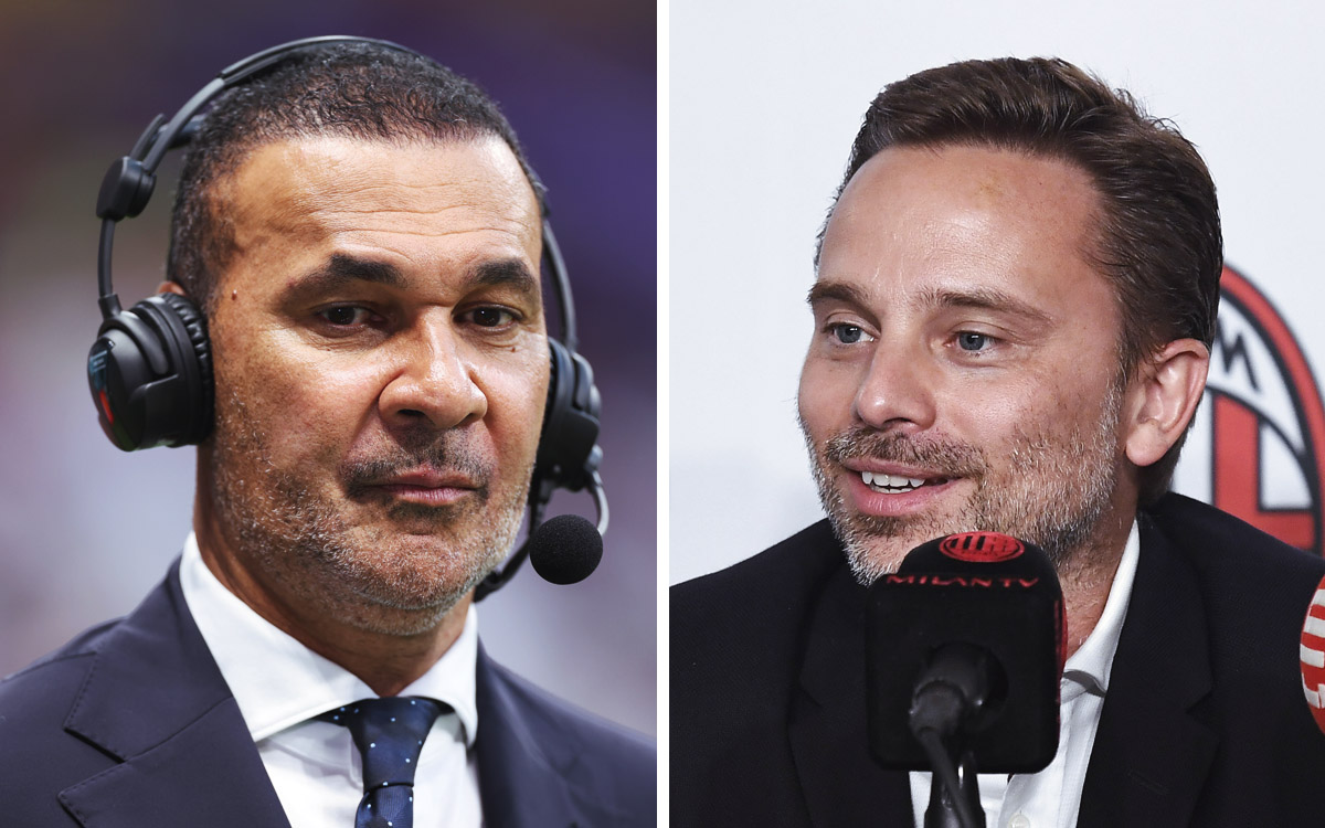 Ruud Gullit and Giorgio Furlani