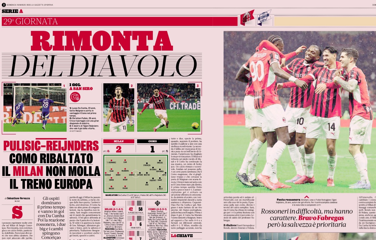 Comeback como gazzetta