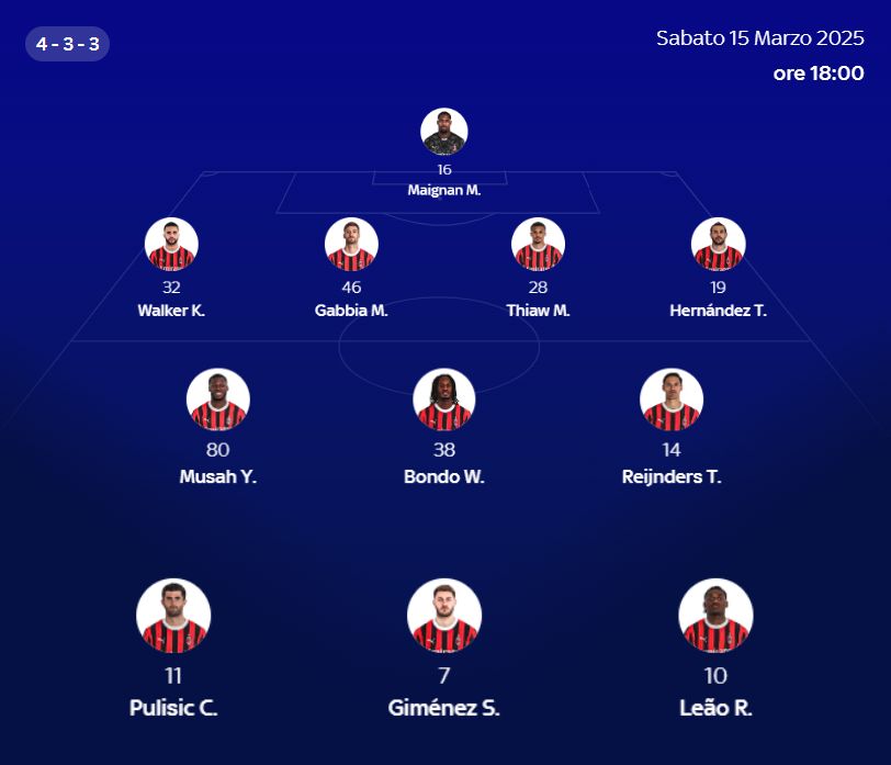 milan xi como sky