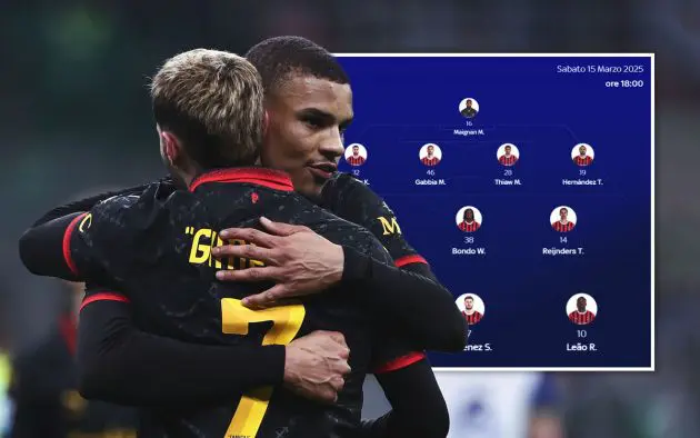 Thiaw Milan XI como