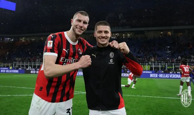 Strahinja Pavlovic and Luka Jovic Milan