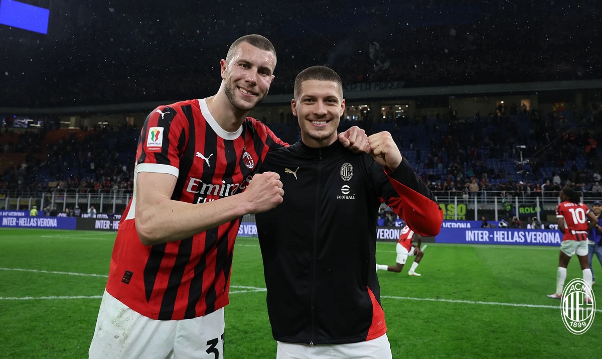 Strahinja Pavlovic and Luka Jovic Milan