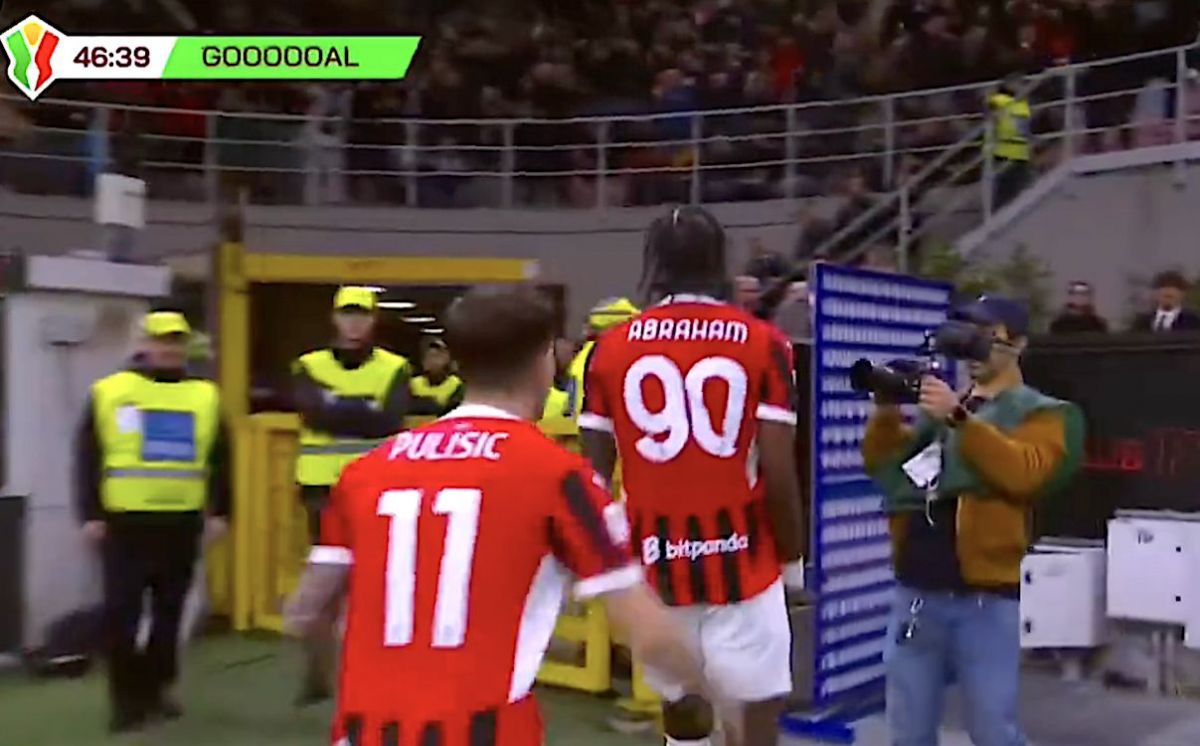 Watch: Tammy Abraham gives AC Milan the lead against Inter with lovely ...