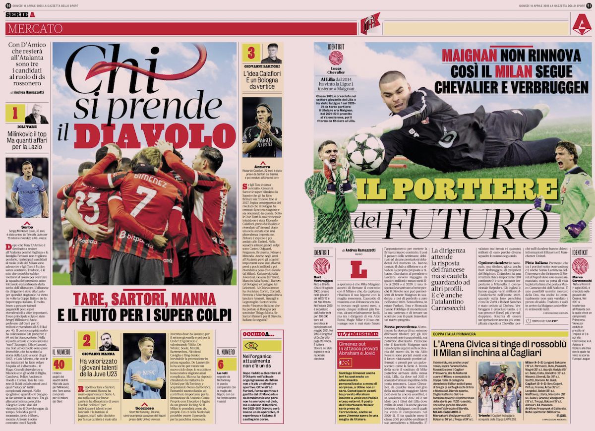 la gazzetta dello sport 10 april