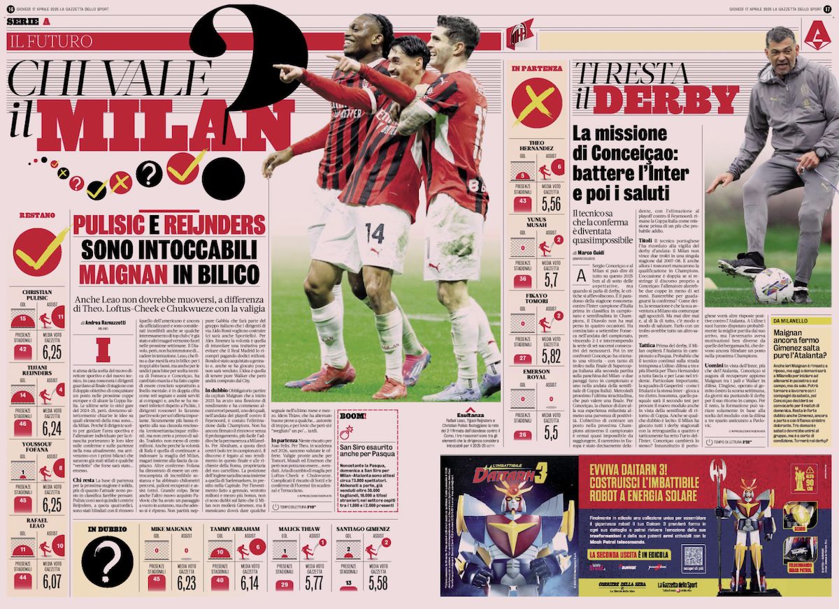 la gazzetta dello sport 17 april
