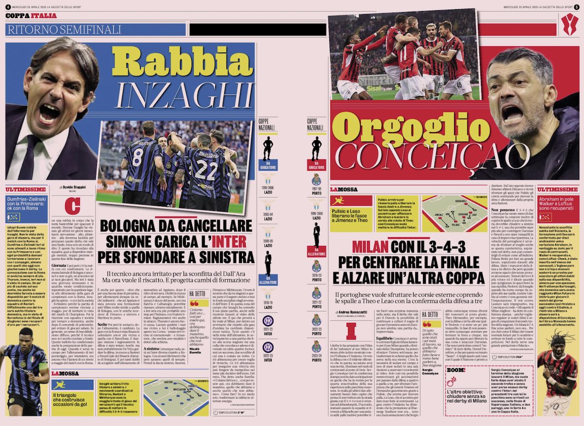 Gazetta Delo Sport el 23 de abril