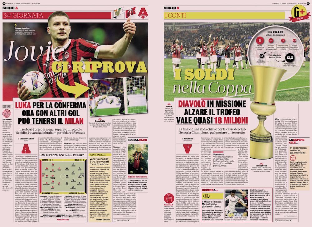 la gazzetta dello sport 27 april