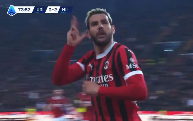 Theo Goal Udinese Milan