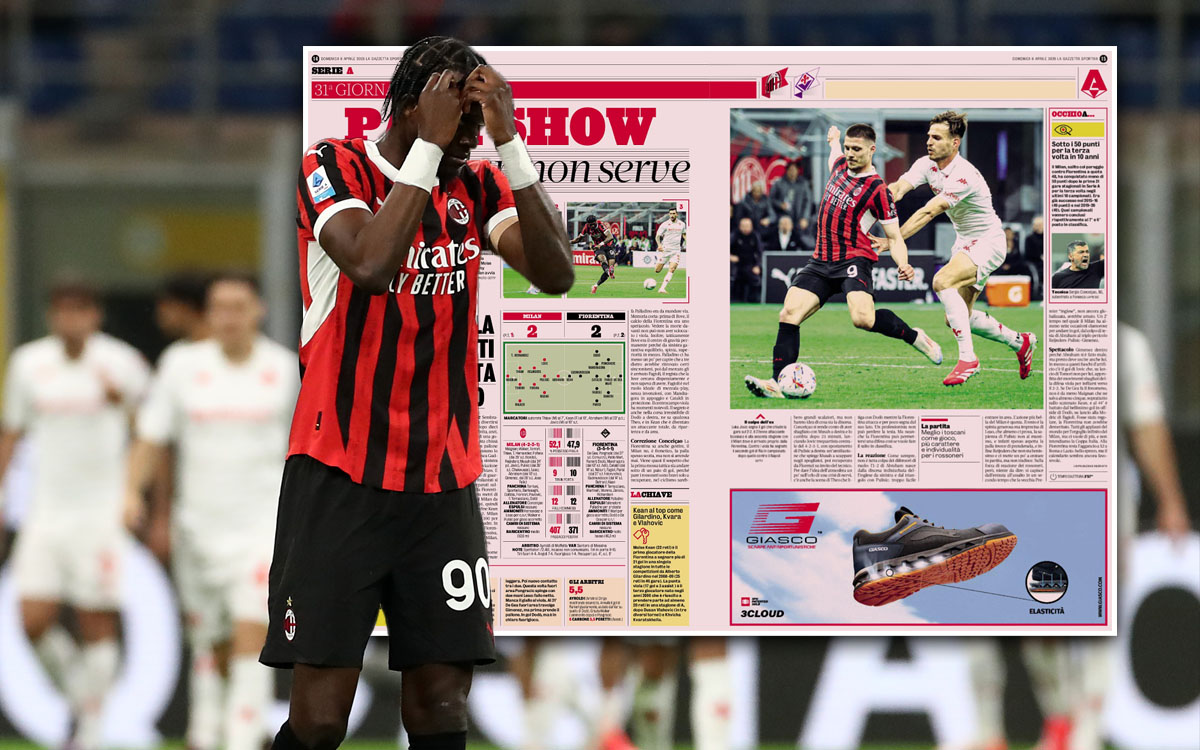 Tammy Abraham gazza Milan-Fiorentina