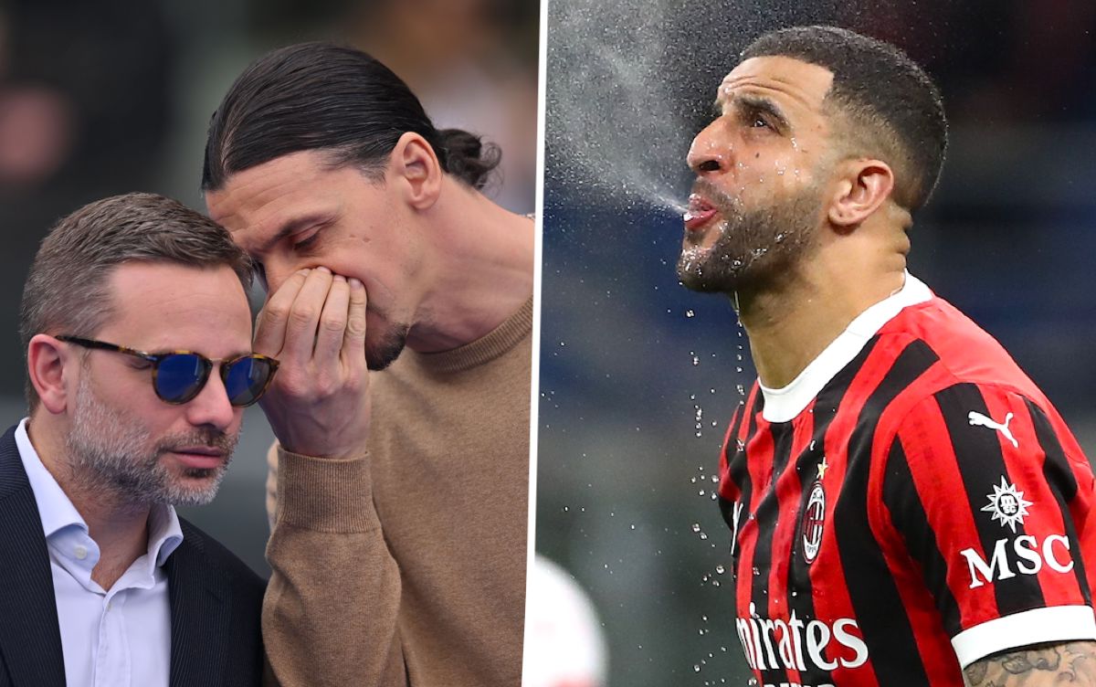 Kyle Walker of AC Milan