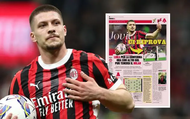 Luka Jovic of AC Milan
