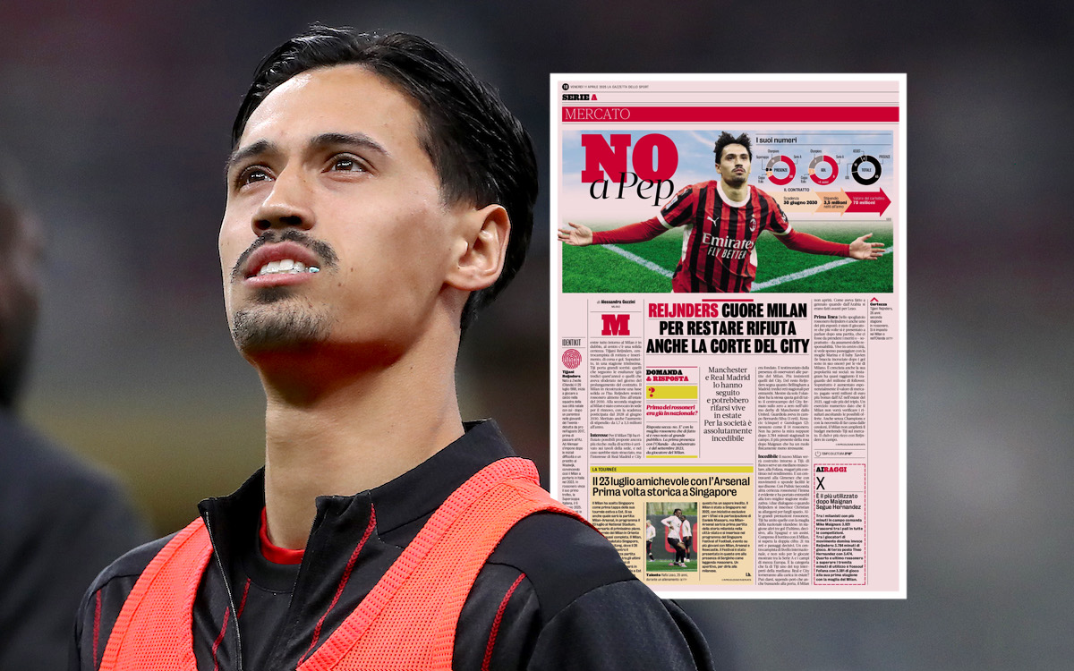 Tijjani Reijnders of AC Milan